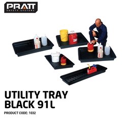 Utility Tray Black 91L