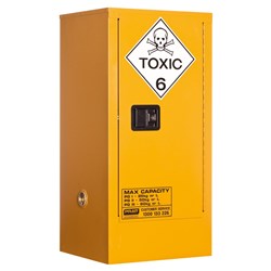 Toxic Storage Cabinet 60L 1 Door, 2 Shelf