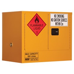Flammable Storage Cabinet 100L 2 Door, 1 Shelf