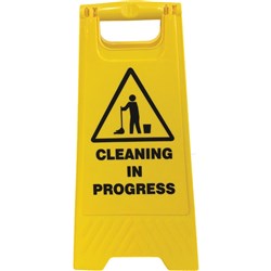 Floor Stand Yellow 'Cleaning In Progress'