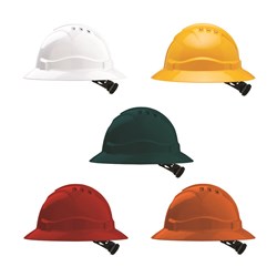RHINOtec Vented & Adjustable ABS Helmet Protective Safety Workwear Hard Hat 