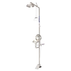 PRATT Combination 304SS Shower Non Aerated Single Nozzle with Bowl & Foot Treadle