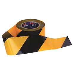 Barricade Tape - 100m x 75mm Yellow / Black