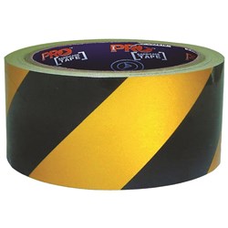 Self Adhesive Hazard Tape Yellow & Black. 30m x 50mm