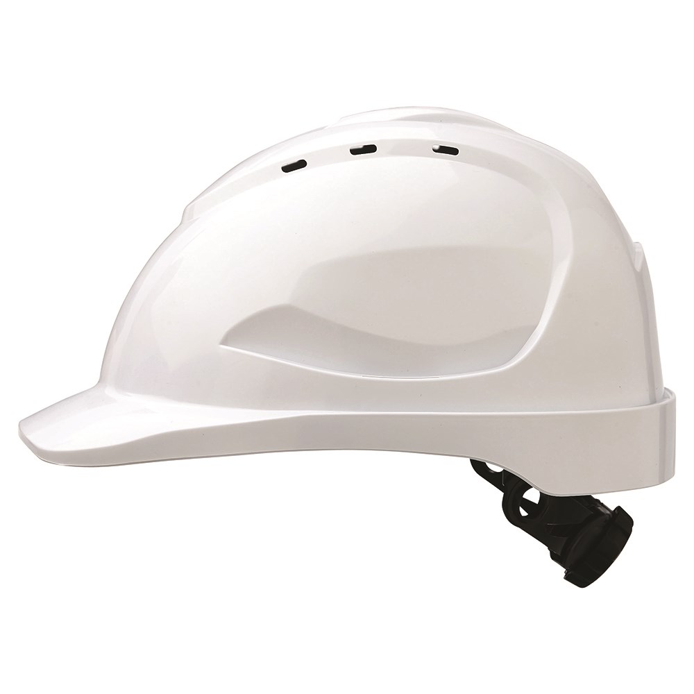 V9 Hard Hat Vented Ratchet Harness White Paramount Safety Products