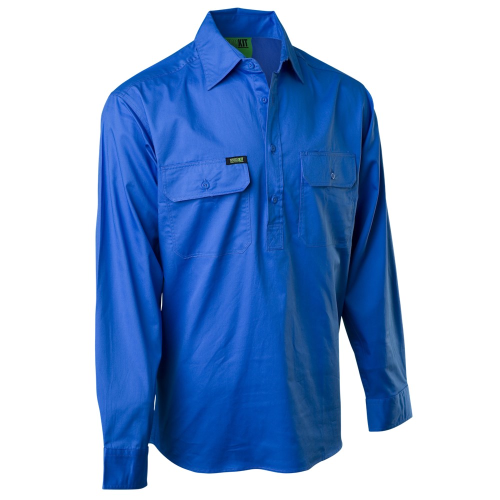 Flinders Lightweight Half Closed Country Shirt - Paramount Safety Products