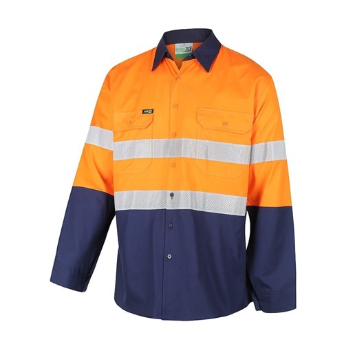 Hi-Vis 2 Tone Lightweight Ripstop Breathable Taped Shirt