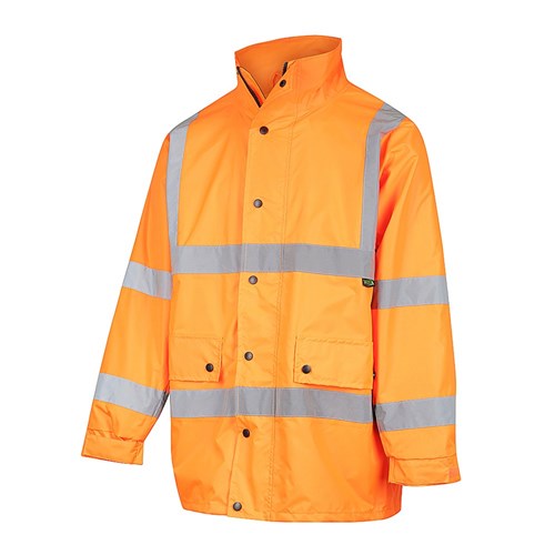 safety orange rain gear