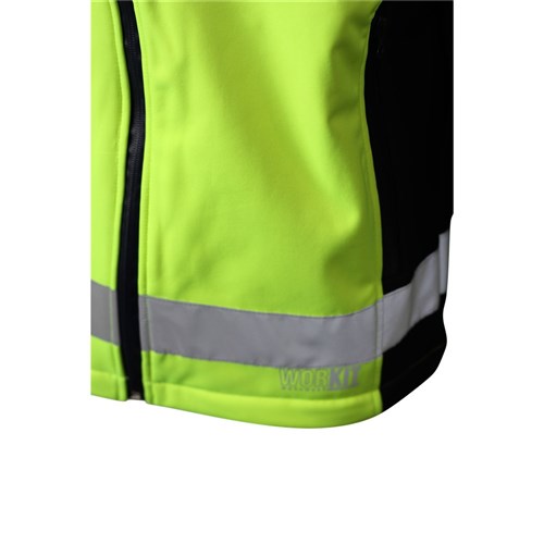 Hi-Vis Biomotion Taped Softshell Jacket - Paramount Safety Products