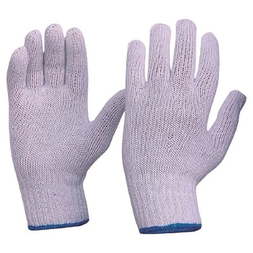 Knitted Poly/Cotton Liner Gloves Size Large