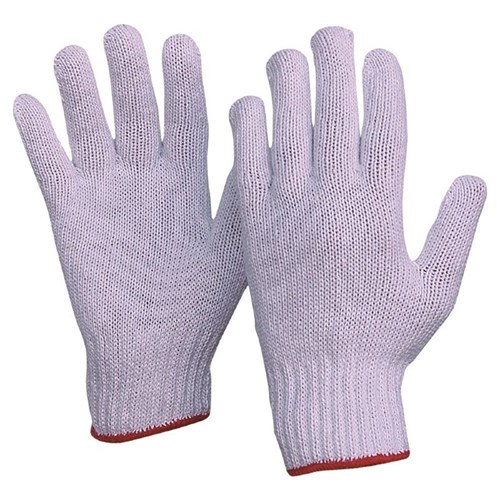 Knitted Poly/Cotton Liner Gloves Size Medium