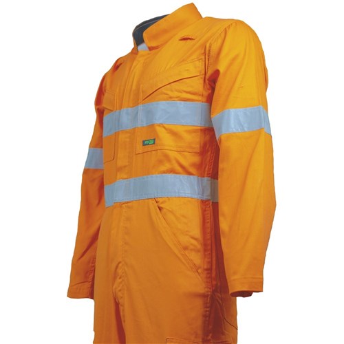 Hi-Vis 2-Tone Tropical Lightweight Taped Coverall with Zip Closure