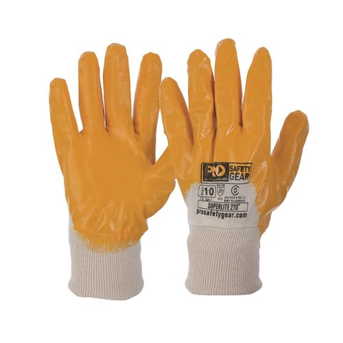 Super-Lite Orange 3/4 Dipped Gloves