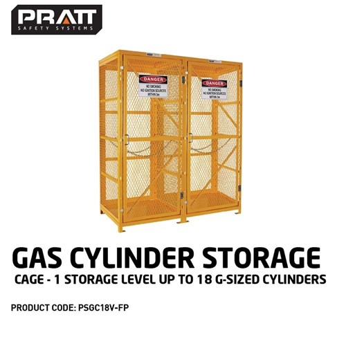 Gas Cylinder Storage Cage. 1 Storage Level Up To 18 G-Sized Cylinders. (Comes Flat Packed - Assembly Required)