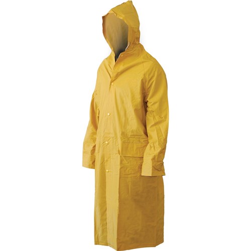 Yellow Full Length PVC Rain Coat