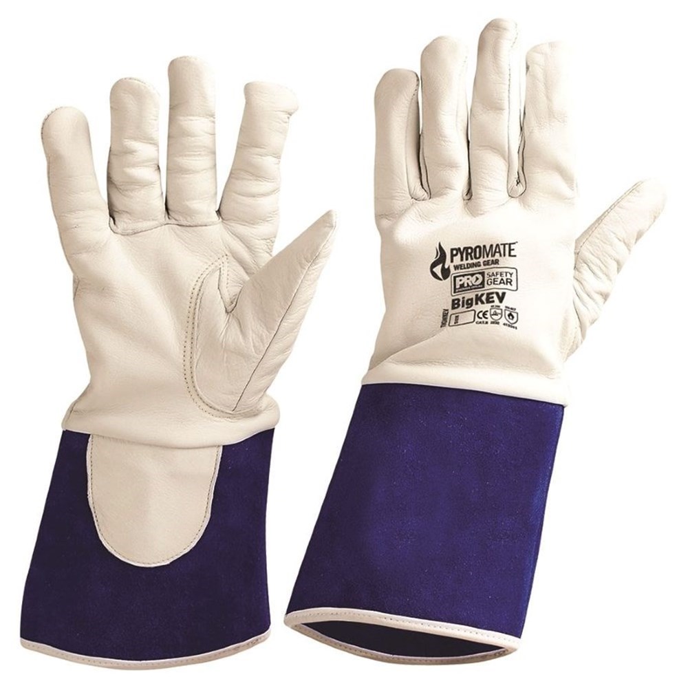 Australian Made with Kevlar 2 pairs of Prochoice Welding Gloves Blue or Red 
